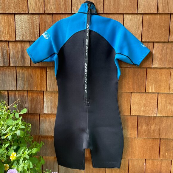 EUC Body Glove Blue and Black Short Sleeve Shorty Wetsuit in Men's ML - Picture 5 of 13